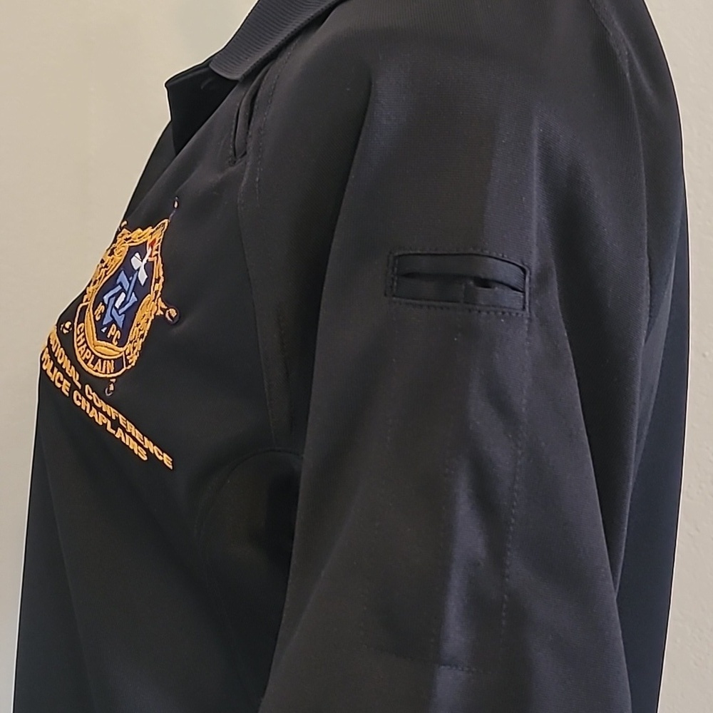 Black Polo Shirt with Embroidered Logo - Picture 5 of 5